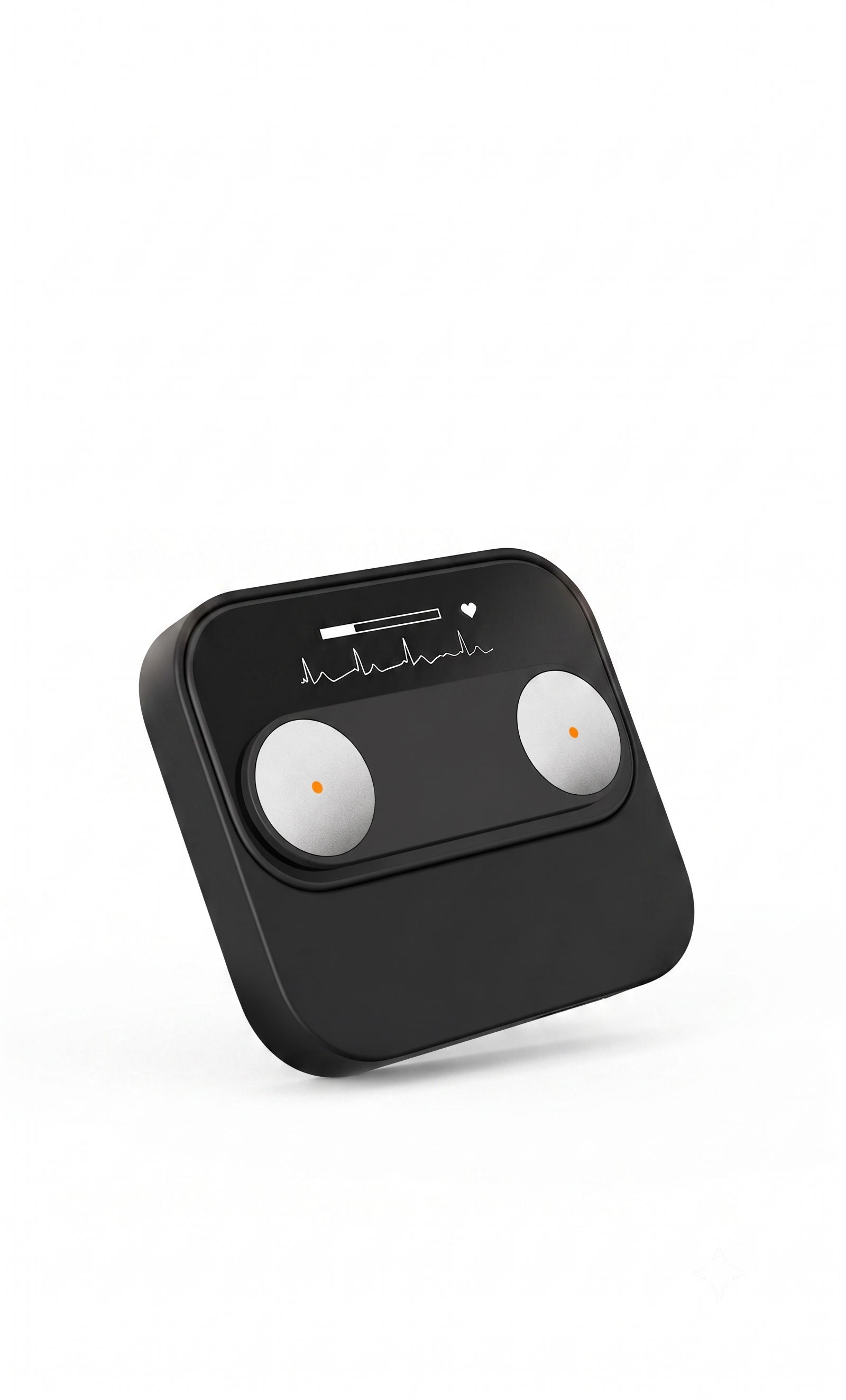 Hordozható EKG-monitor Bluetooth kapcsolattal, OLED kijelzővel és alkalmazás-szinkronizálással