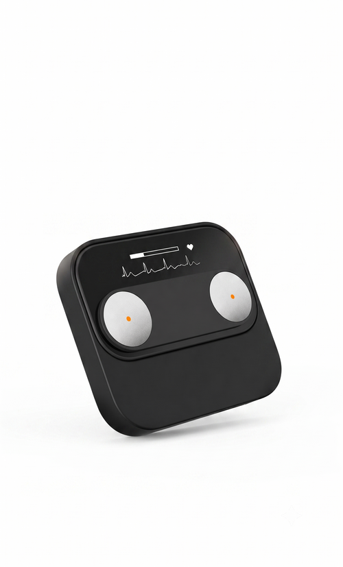 Hordozható EKG-monitor Bluetooth kapcsolattal, OLED kijelzővel és alkalmazás-szinkronizálással
